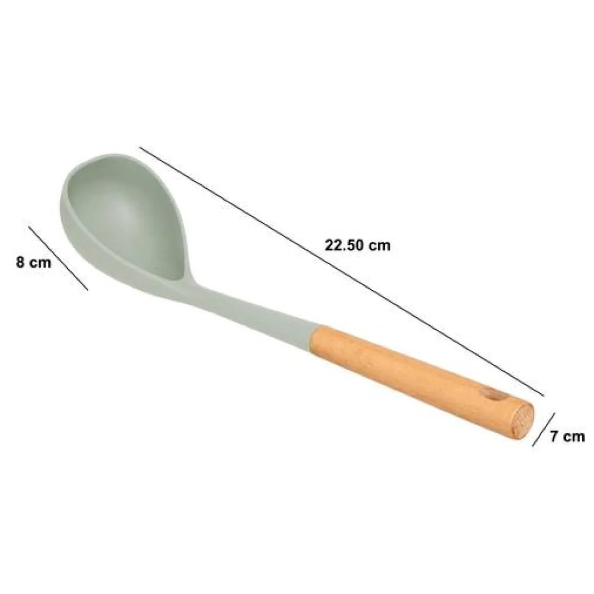 Louche, L.7,5 cm, Vert