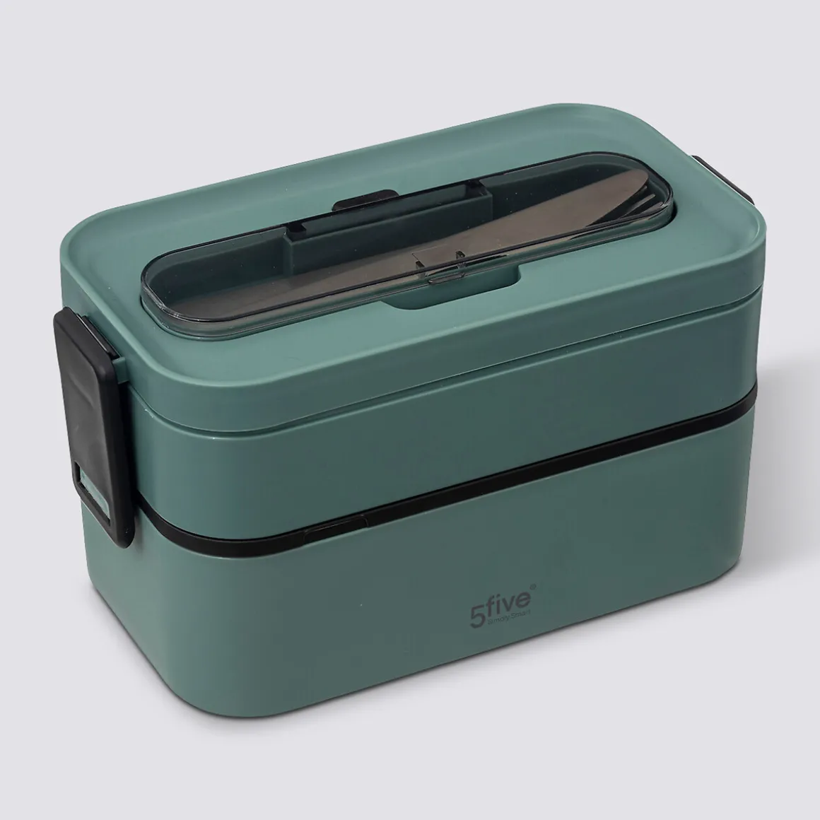 Lunch box double compartiments avec couverts