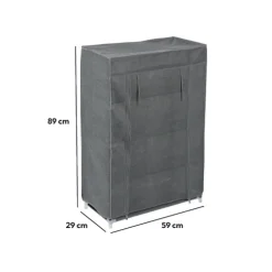 Meuble à chaussures x12, Gris anthracite