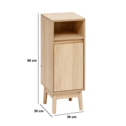Meuble bas 1 porte, Beige