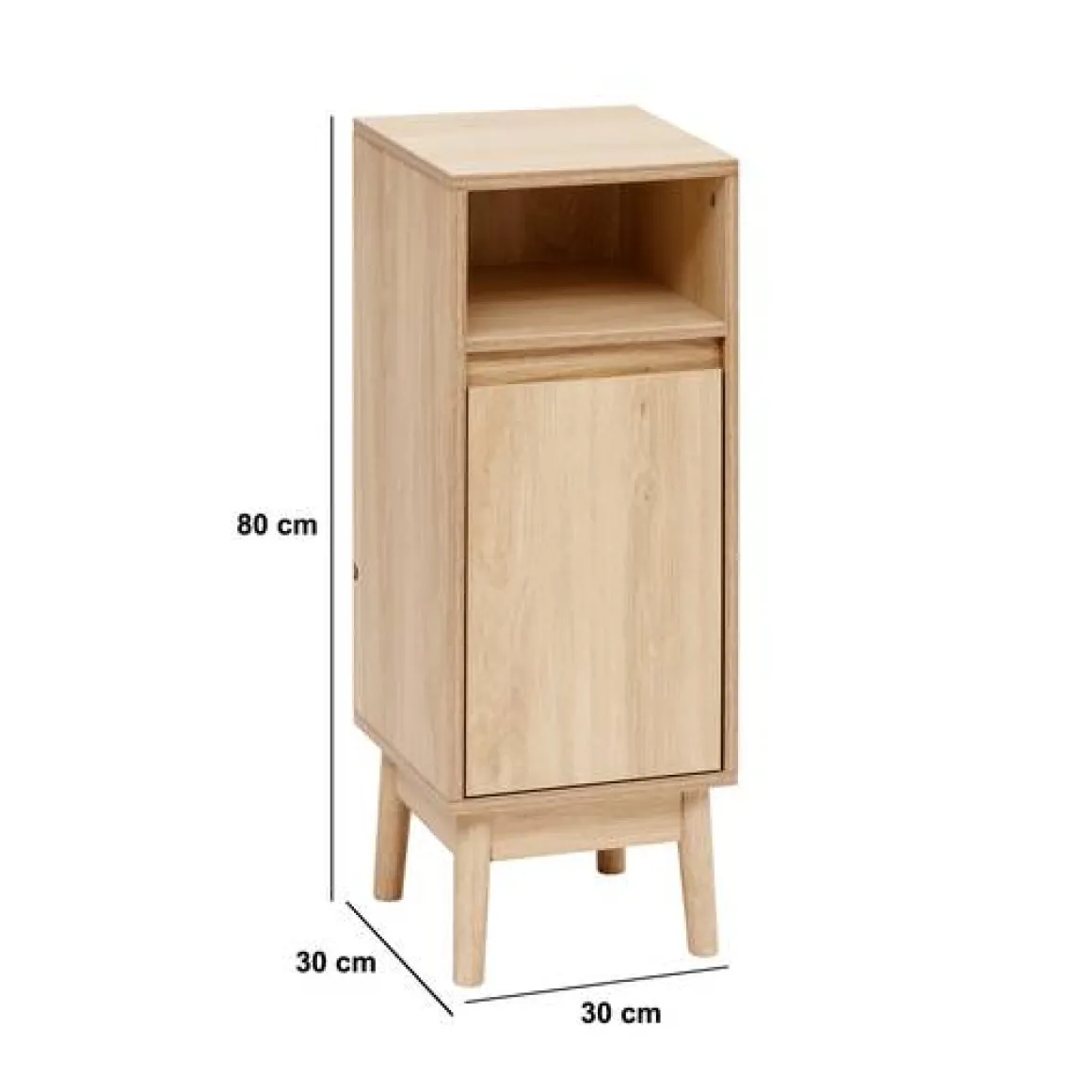 Meuble bas 1 porte, Beige