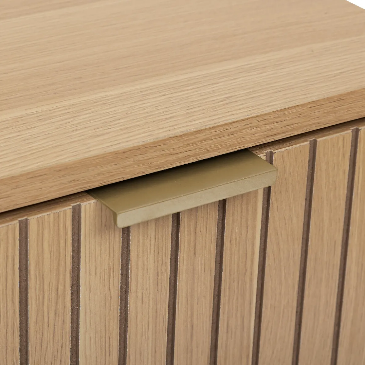 Meuble bas 2 portes, Effet bois naturel