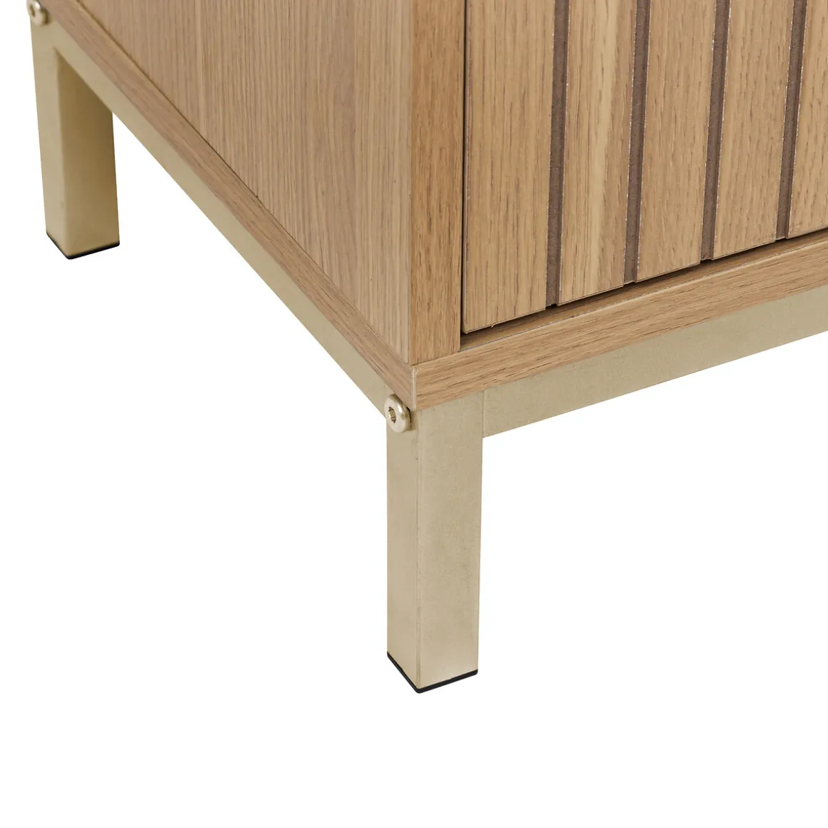 Meuble bas 2 portes, Effet bois naturel