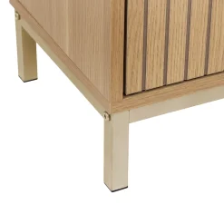 Meuble bas sous lavabo, Effet bois naturel