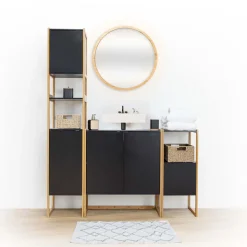 Meuble bas sous lavabo, Noir