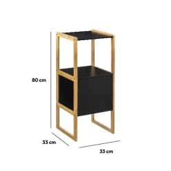 Meuble bas sous lavabo, Noir