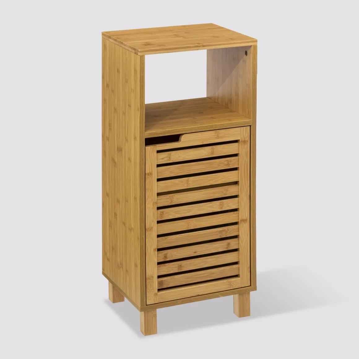 Meuble colonne 1 porte, Bambou