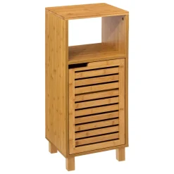 Meuble colonne 1 porte, Bambou