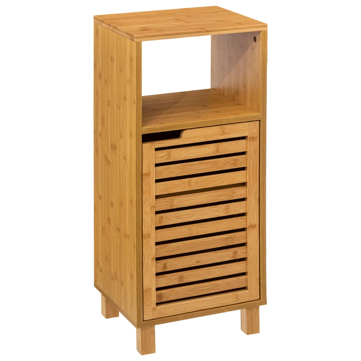Meuble colonne 1 porte, Bambou