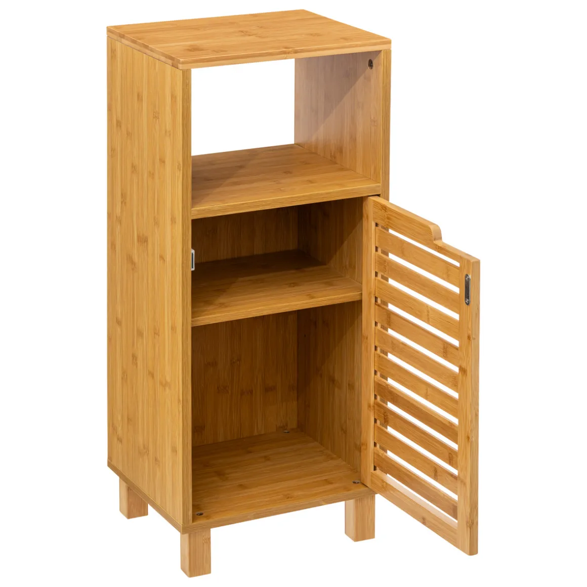Meuble colonne 1 porte, Bambou