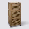 Meuble colonne 3 tiroirs, Bambou