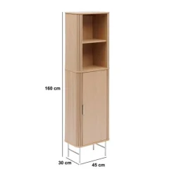 Meuble de salle de bain 1 porte, Beige