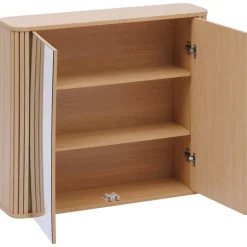 Meuble de salle de bain, l.80 cm, Beige