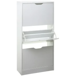 Meuble range-chaussures 3 tiroirs, Blanc