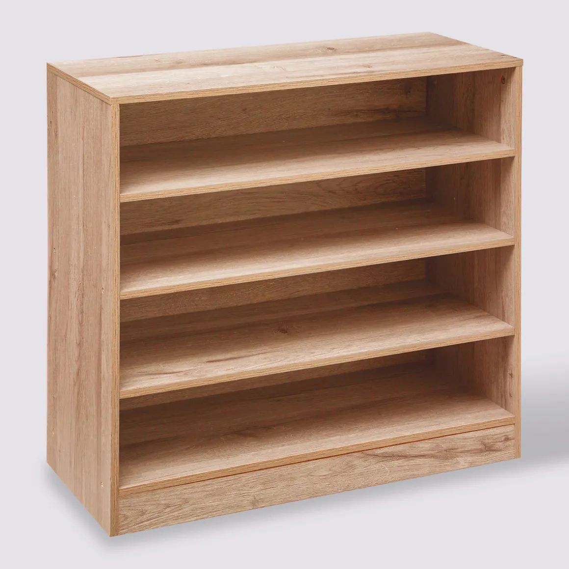 Meuble range-chaussures x12, Effet bois naturel