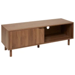 Meuble TV 2 étagères, Marron