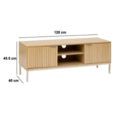 Meuble TV, Effet bois naturel