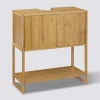 Meuble vasque 2 portes, Bambou