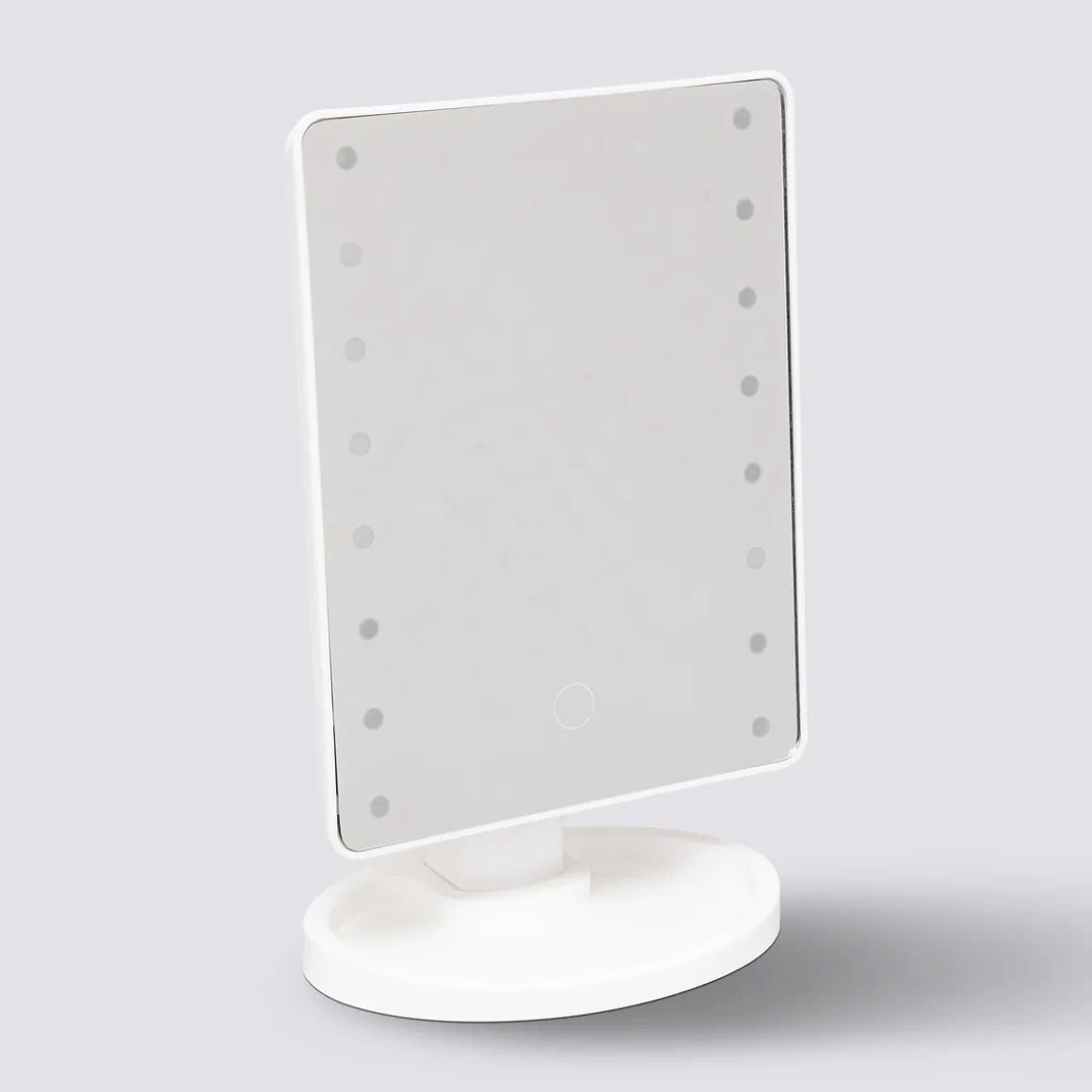 Miroir à LED, 28x16 cm, Blanc