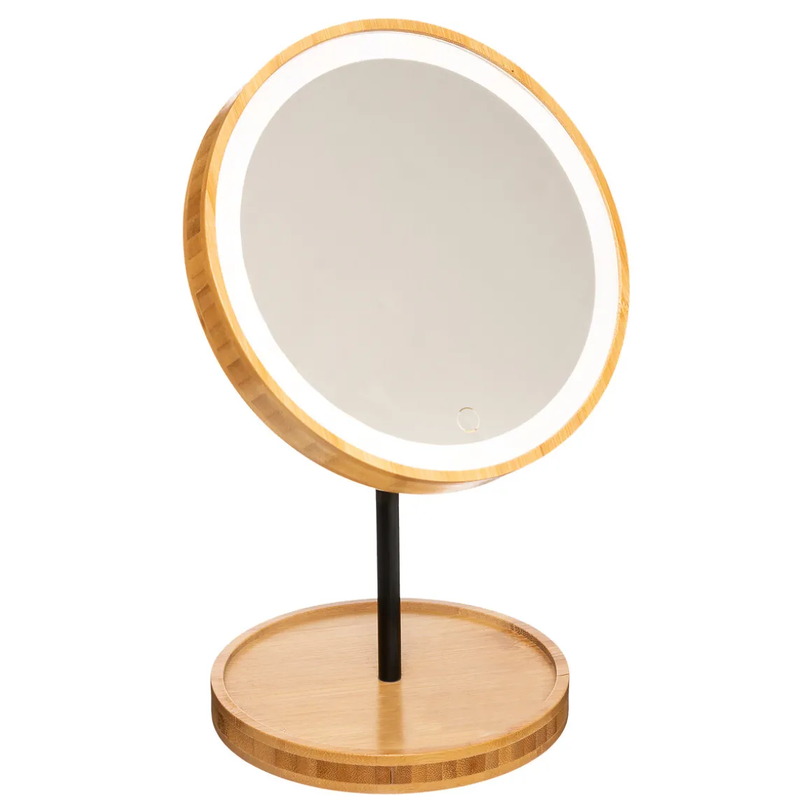 Miroir avec pied à led 18 cm