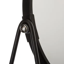 Miroir balancoire avec pieds D17cm, Noir
