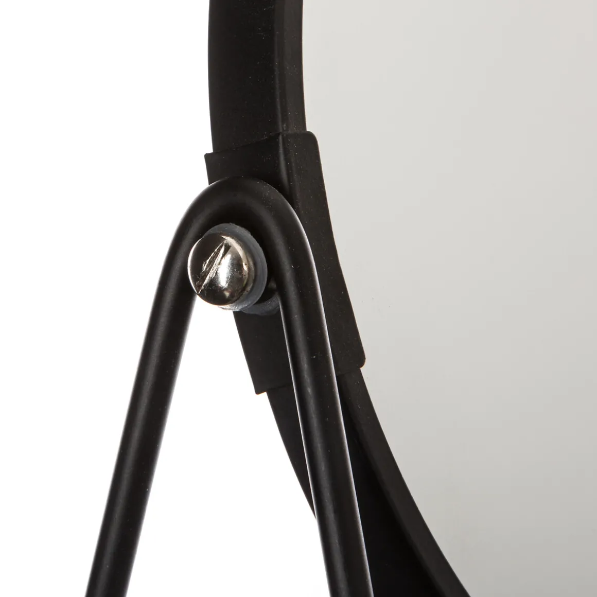 Miroir balancoire avec pieds D17cm, Noir