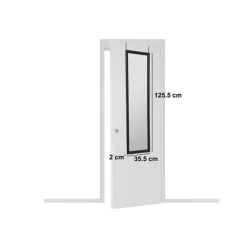Miroir de porte 125x35 cm, Bois
