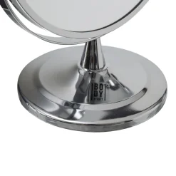 Miroir rond avec pied métal D17cm