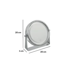 Miroir rond et rotatif à led 19 cm
