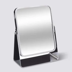 Miroir sur pied pivotant, Métal