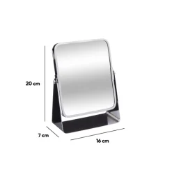 Miroir sur pied pivotant, Métal