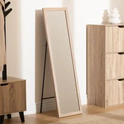 Miroir sur pied 155x35 cm, Bois
