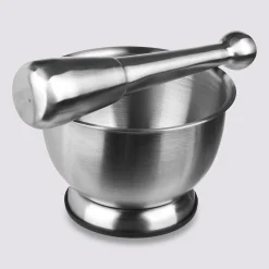 Mortier et pilon en inox