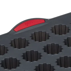 Moule 30 cannelés silicone- Noir,rouge