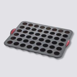 Moule 48 cannelés silicone- Noir,rouge
