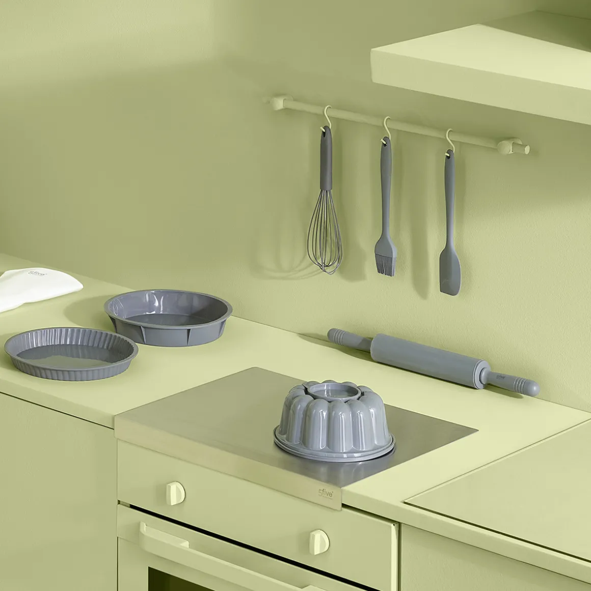 Moule à charlotte 21cm silicone, Gris