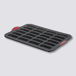 Moule 24 financiers silicone- Noir,rouge