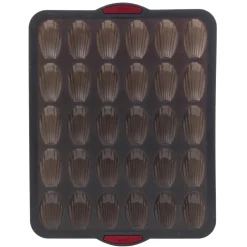 Moule 30 madeleines silicone- Noir,rouge