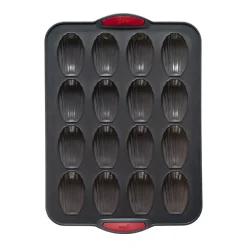 Moule 16 madeleines silicone- Noir,rouge