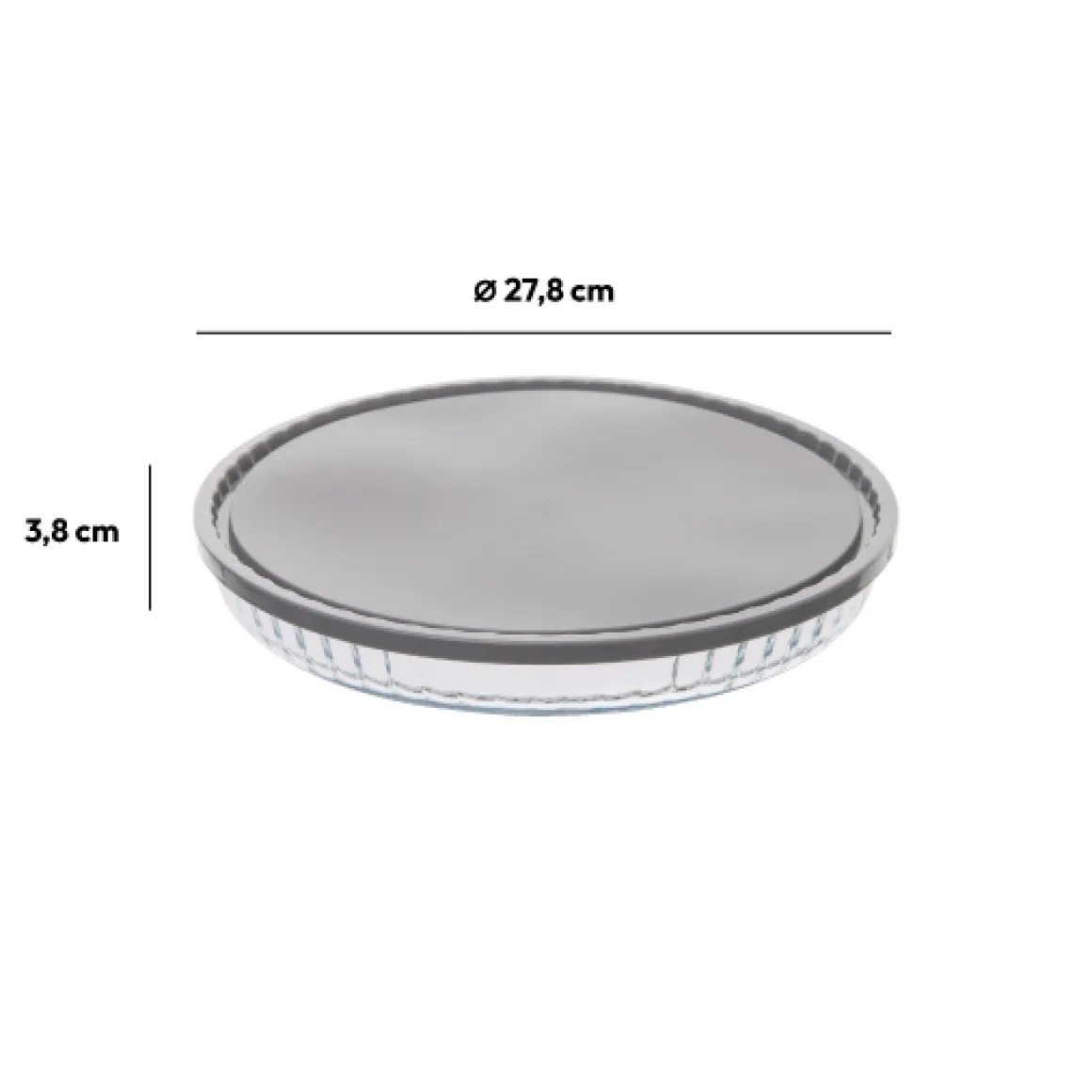 Moule à tarte avec couvercle 27cm