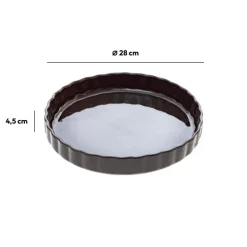 Moule à tarte 28cm, Gris
