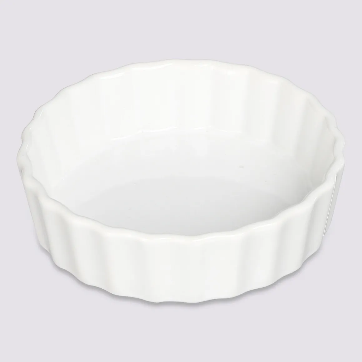 Moule à tartelette céramique 12,5cm, Blanc
