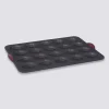 Moule 20 tartelettes silicone - Noir, rouge