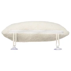 Oreiller de bain coton, fixation ventouse