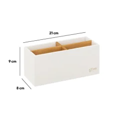 Organiseur 4 compartiments, Blanc