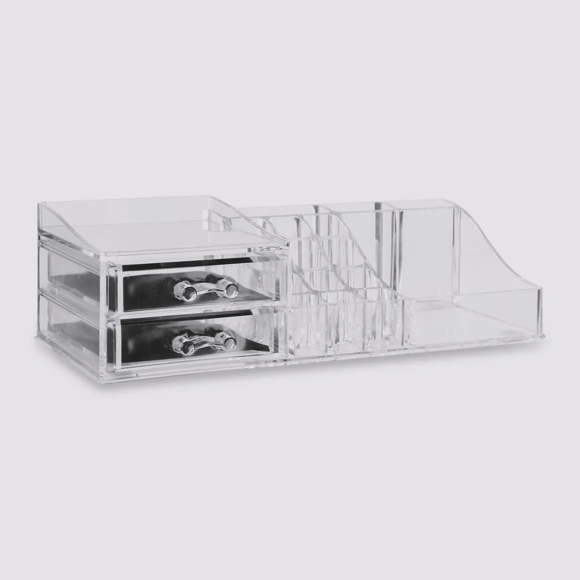Organiseur 2 tiroirs, Transparent