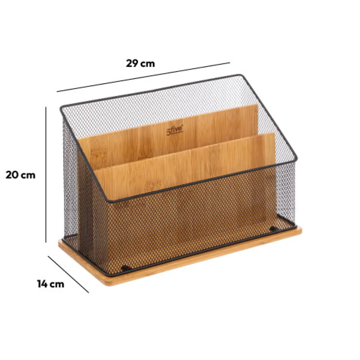 Organiseur de bureau - Bambou, noir