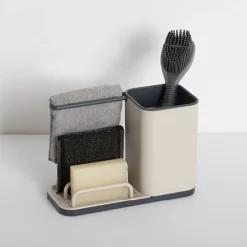Organiseur d'évier 4en1, Beige