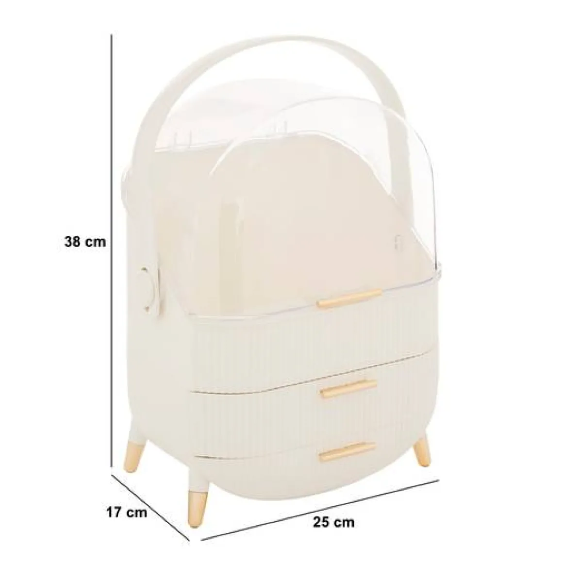 Organiseur, L.25 cm, Beige