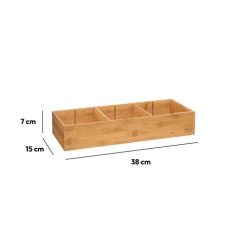 Organiseur modulable 3 bacs, 38x15cm